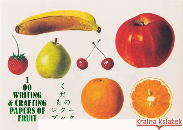 100 Writing & Crafting Papers of Fruit Idea Oshima 9784756255303 Pie International