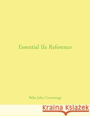Essential Ifa Reference Baba Jaha Cummings   9784902837049