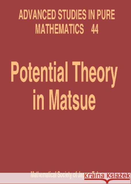 Potential Theory in Matsue - Proceedings of the International Workshop Aikawa, Hiroaki 9784931469334