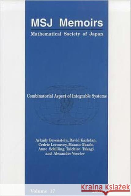 Combinatorial Aspect of Integrable Systems Berenstein, Arkady 9784931469372