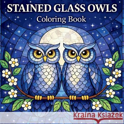 Stained Glass Owls Coloring Book Johana Iahn 9785689305134 Johana Iahn