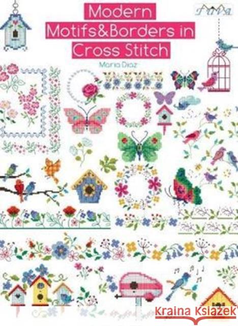 Modern Motifs & Borders in Cross Stitch Maria Diaz 9786059192323