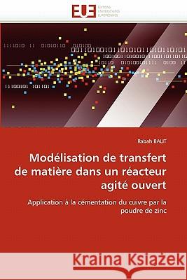 Modélisation de Transfert de Matière Dans Un Réacteur Agité Ouvert Balit-R 9786131512490 Editions Universitaires Europeennes