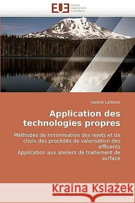 Application Des Technologies Propres Laforest-V 9786131517617