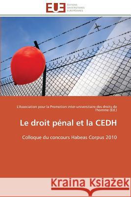 Le Droit Pénal Et La Cedh Collectif 9786131534577