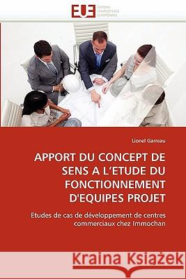 Apport Du Concept de Sens a l''etude Du Fonctionnement d''equipes Projet Lionel Garreau 9786131541872 Editions Universitaires Europeennes