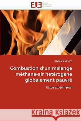 Combustion d''un Mélange Méthane-Air Hétérogène Globalement Pauvre Malheiro-S 9786131558153