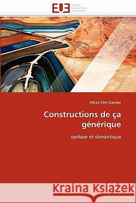 Constructions de Ça Générique Kim-Gautier-M 9786131565793