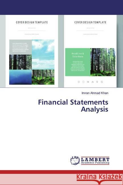 Financial Statements Analysis Khan, Imran Ahmad 9786134900256