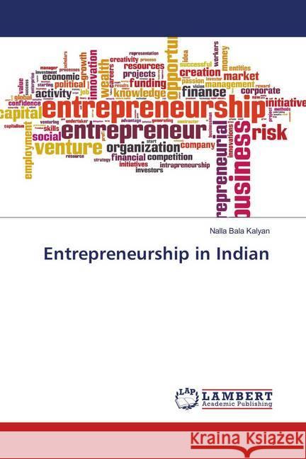 Entrepreneurship in Indian kalyan, Nalla Bala 9786138342625