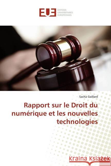 Rapport sur le Droit du numérique et les nouvelles technologies Gaillard, Sacha 9786138422778 Éditions universitaires européennes