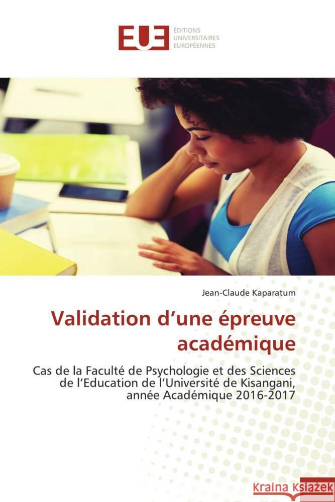 Validation d'une épreuve académique Kaparatum, Jean-Claude 9786138432548