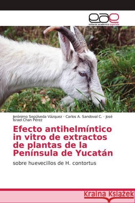Efecto antihelmíntico in vitro de extractos de plantas de la Península de Yucatán : sobre huevecillos de H. contortus Sepúlveda Vázquez, Jerónimo; Sandoval C., Carlos A.; Chan Pérez, José Israel 9786139405213