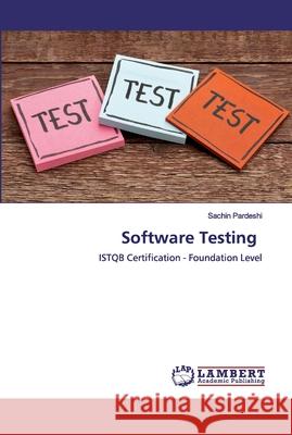 Software Testing Pardeshi, Sachin 9786139456680