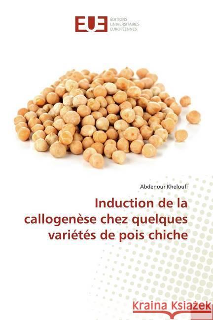Induction de la callogenèse chez quelques variétés de pois chiche Kheloufi, Abdenour 9786139513116 Éditions universitaires européennes