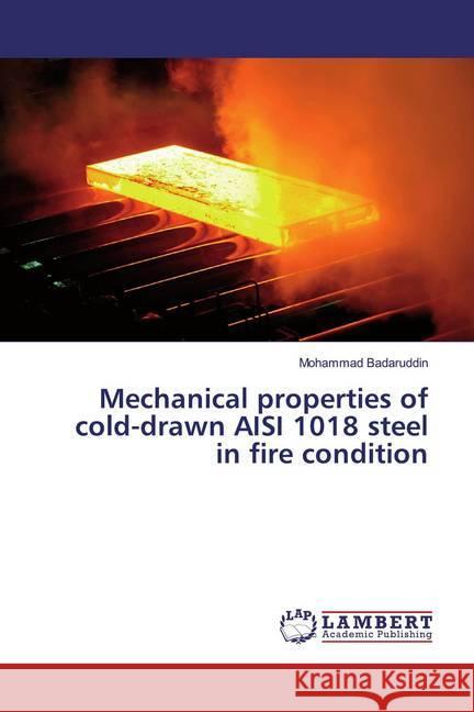 Mechanical properties of cold-drawn AISI 1018 steel in fire condition Badaruddin, Mohammad 9786139994892