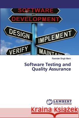 Software Testing and Quality Assurance Mann, Ravinder Singh 9786200095442