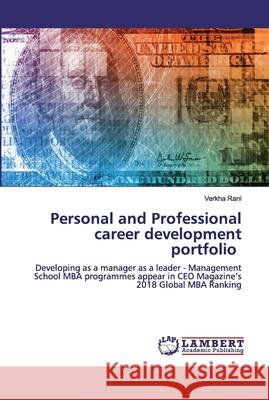 Personal and Professional career development portfolio Rani, Verkha 9786200505231