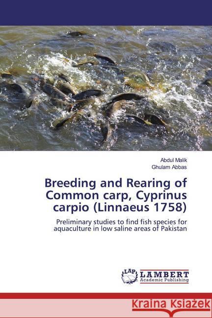 Breeding and Rearing of Common carp, Cyprinus carpio (Linnaeus 1758) : Preliminary studies to find fish species for aquaculture in low saline areas of Pakistan Malik, Abdul; Abbas, Ghulam 9786200564382