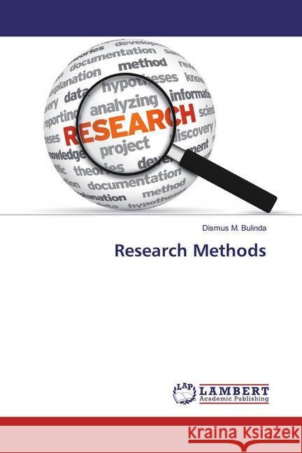 Research Methods Bulinda, Dismus M. 9786200653857 LAP Lambert Academic Publishing