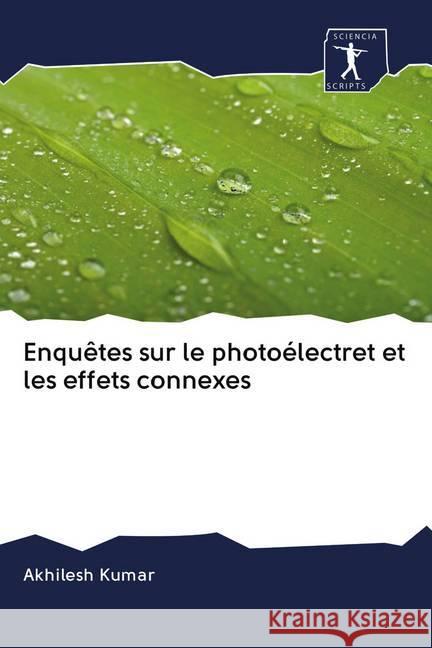 Enquêtes sur le photoélectret et les effets connexes Kumar, Akhilesh 9786200923851