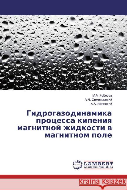 Gidrogazodinamika processa kipeniya magnitnoj zhidkosti v magnitnom pole Kobozev, M.A.; Simonovskij, A.Ya.; Yanovskij, A.A. 9786202052634 LAP Lambert Academic Publishing