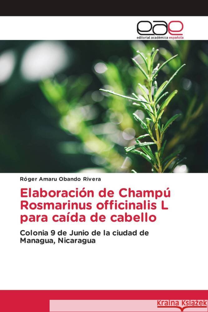 Elaboracion de Champu Rosmarinus officinalis L para caida de cabello Roger Amaru Obando Rivera   9786202105675 Editorial Academica Espanola