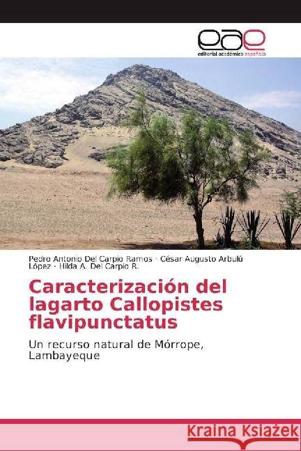 Caracterización del lagarto Callopistes flavipunctatus : Un recurso natural de Mórrope, Lambayeque Del Carpio Ramos, Pedro Antonio; Arbulú López, César Augusto; Del Carpio R., Hilda A. 9786202238243