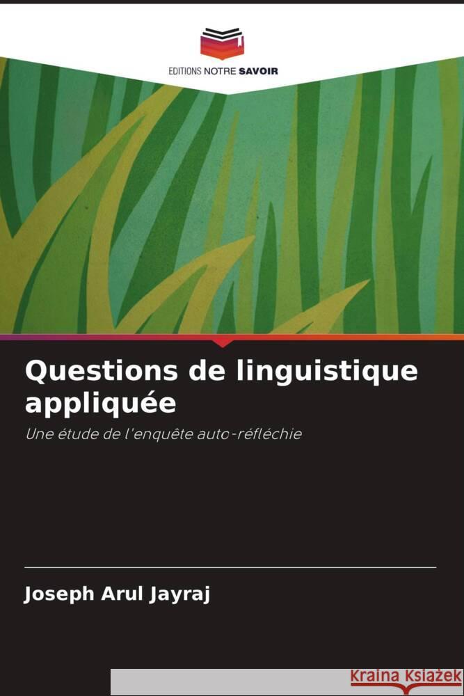 Questions de linguistique appliquée Jayraj, Joseph Arul 9786202750646