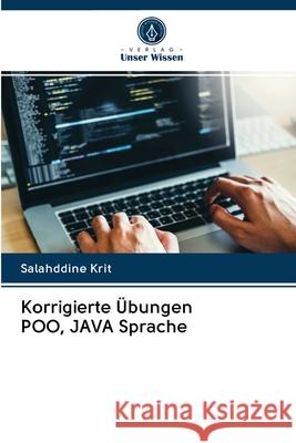 Korrigierte Übungen POO, JAVA Sprache Krit, Salah-ddine 9786202758987