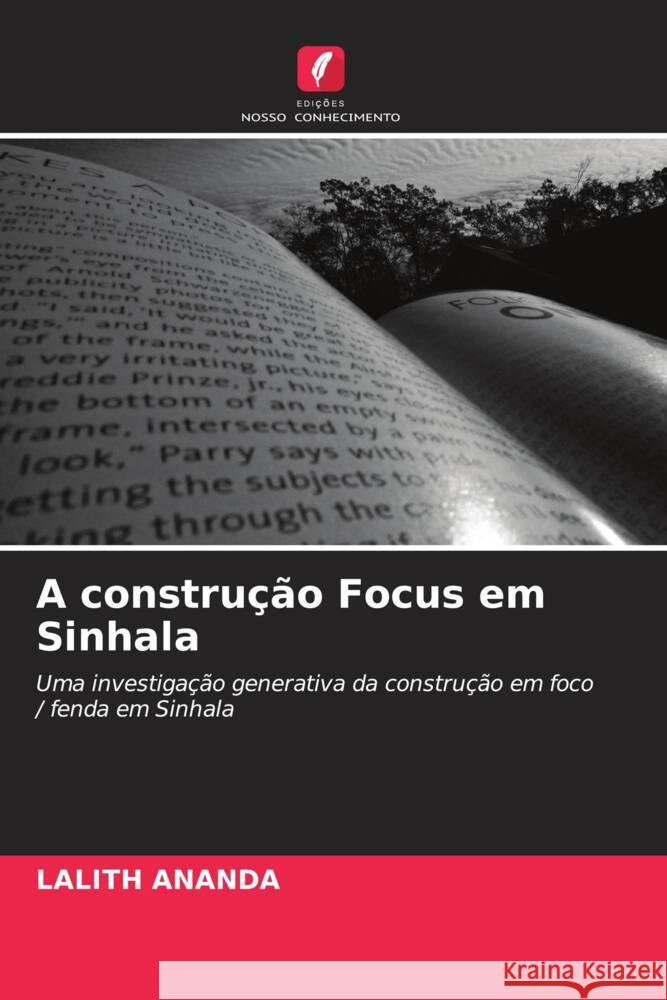 A construção Focus em Sinhala Ananda, Lalith 9786202862325