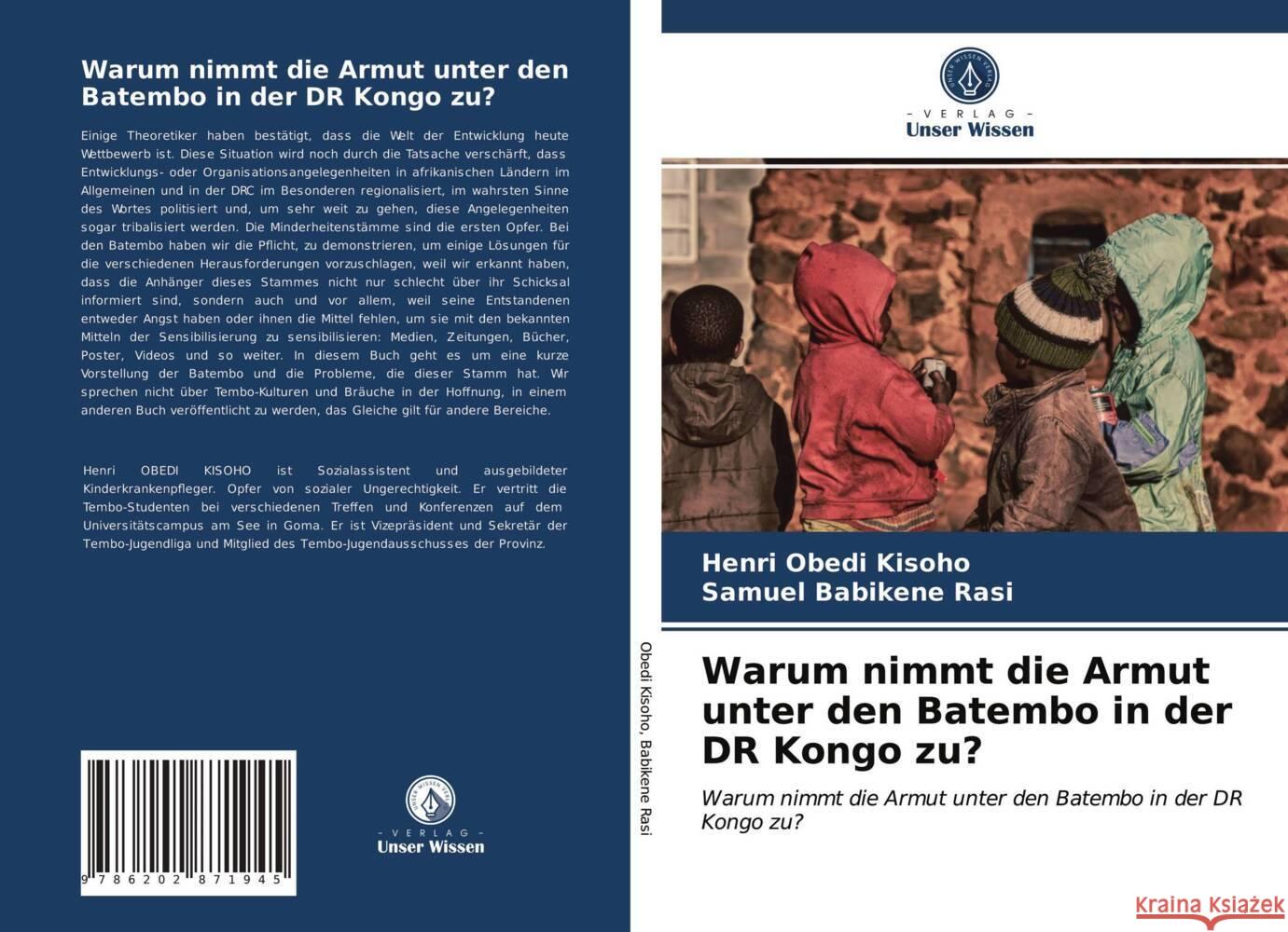 Warum nimmt die Armut unter den Batembo in der DR Kongo zu? Obedi Kisoho, Henri, Babikene Rasi, Samuel 9786202871945 Verlag Unser Wissen