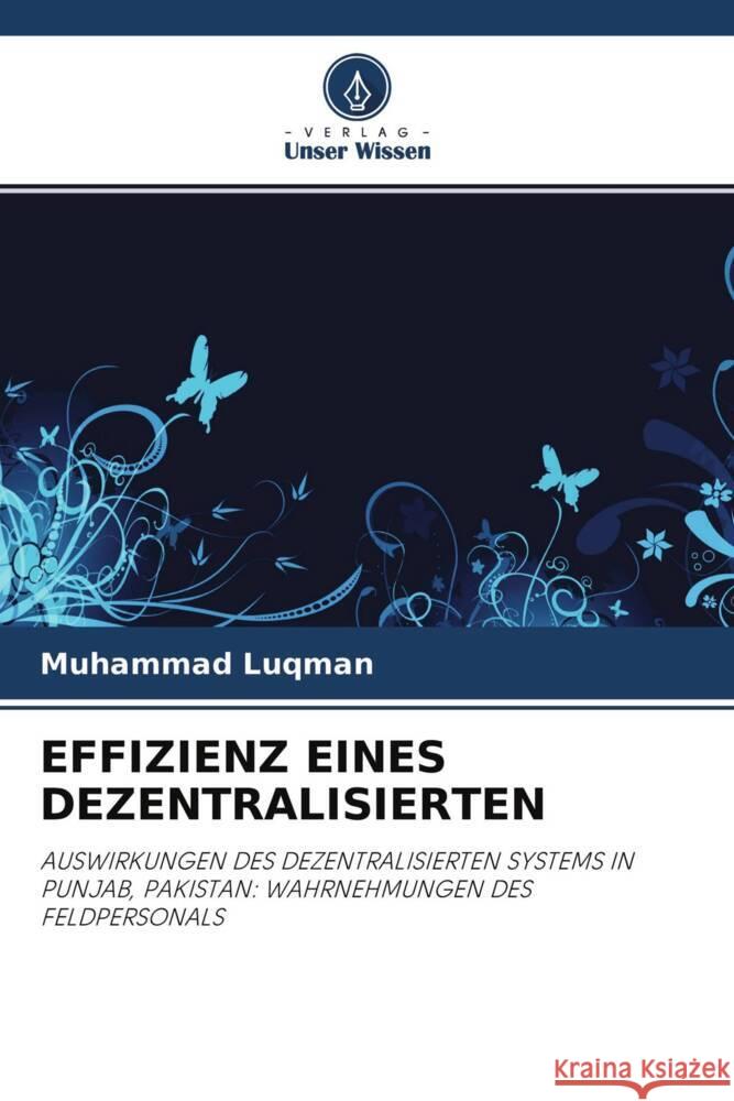 EFFIZIENZ EINES DEZENTRALISIERTEN Luqman, Muhammad 9786202887106