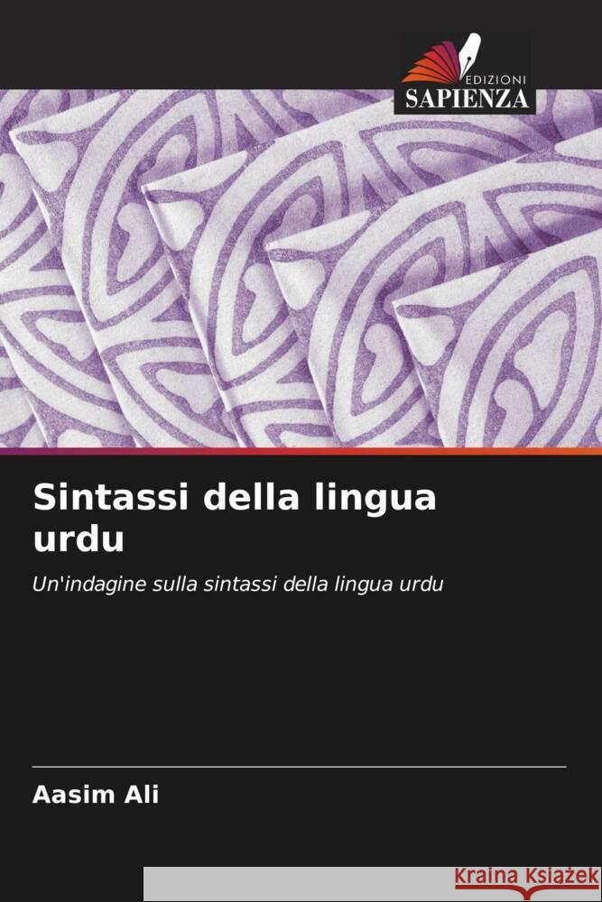 Sintassi della lingua urdu Ali, Aasim 9786202963909