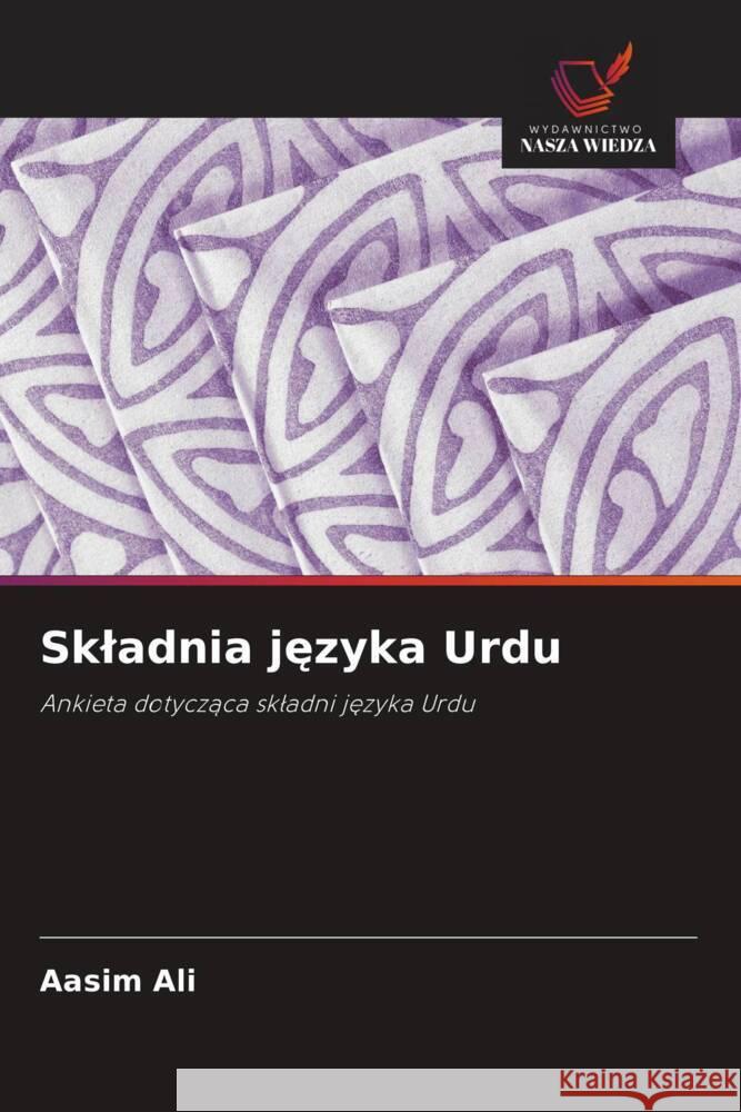 Skladnia jezyka Urdu Ali, Aasim 9786202963923