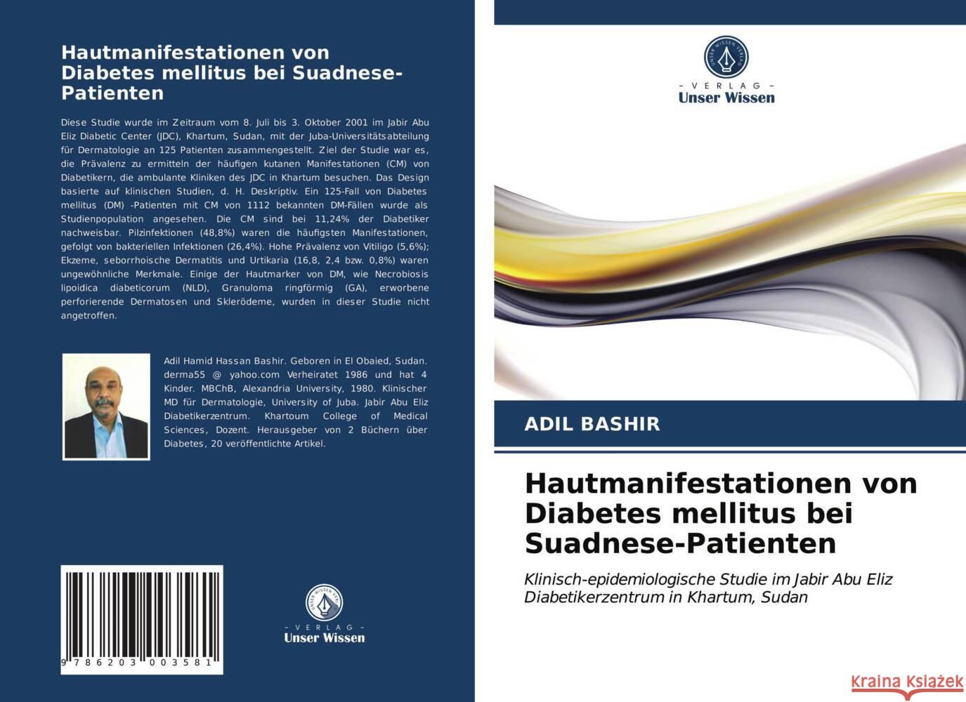 Hautmanifestationen von Diabetes mellitus bei Suadnese-Patienten Bashir, Adil 9786203003581