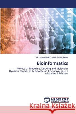 Bioinformatics ML Mohammed Kaleem Arshan 9786203199895 LAP Lambert Academic Publishing