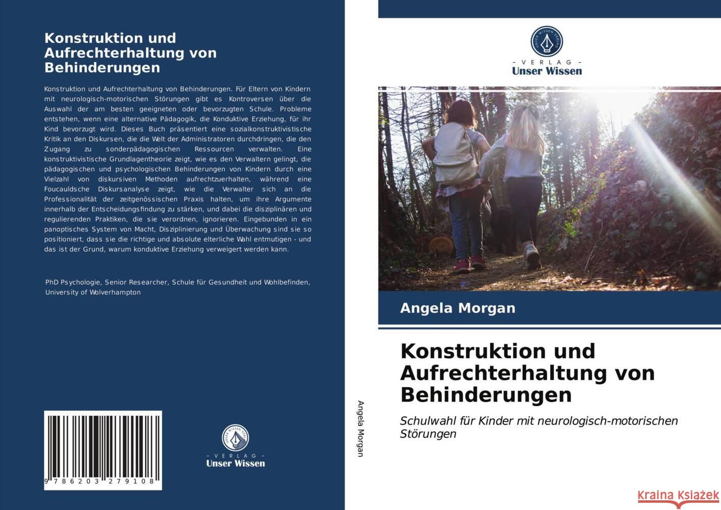 Konstruktion und Aufrechterhaltung von Behinderungen Morgan, Angela 9786203279108