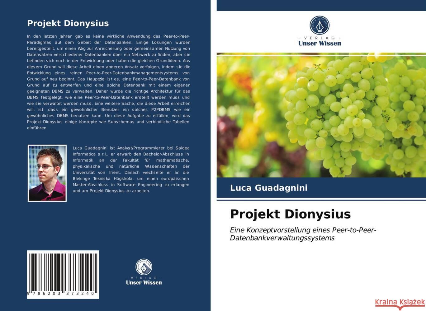 Projekt Dionysius Guadagnini, Luca 9786203373240 Verlag Unser Wissen