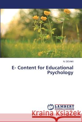 E- Content for Educational Psychology N. Devaki 9786203410617