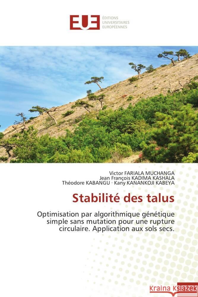 Stabilité des talus FARIALA MUCHANGA, Victor, KADIMA KASHALA, Jean François, Kany KANANKOJI KABEYA, Théodore KABANGU · 9786203431438 Éditions universitaires européennes