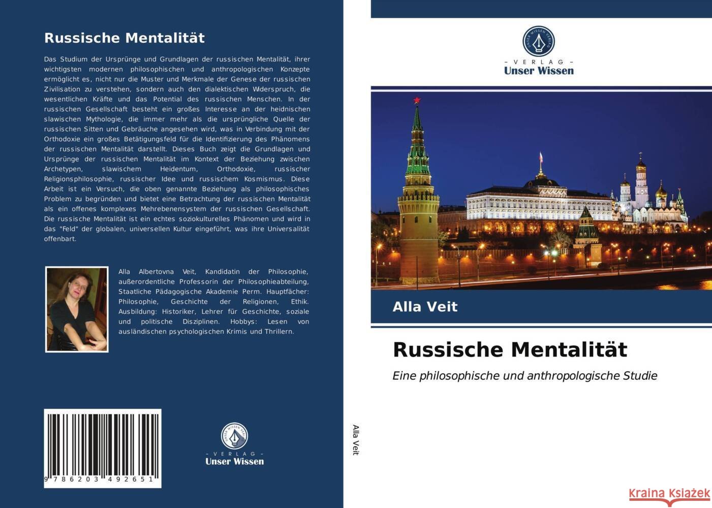 Russische Mentalität Veit, Alla 9786203492651 Verlag Unser Wissen