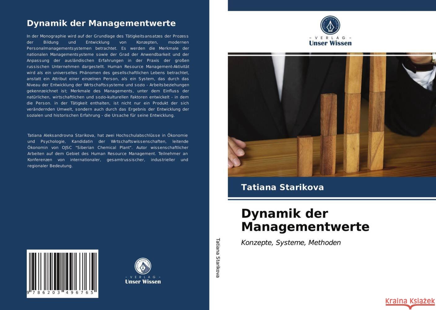 Dynamik der Managementwerte Starikova, Tatiana 9786203496765
