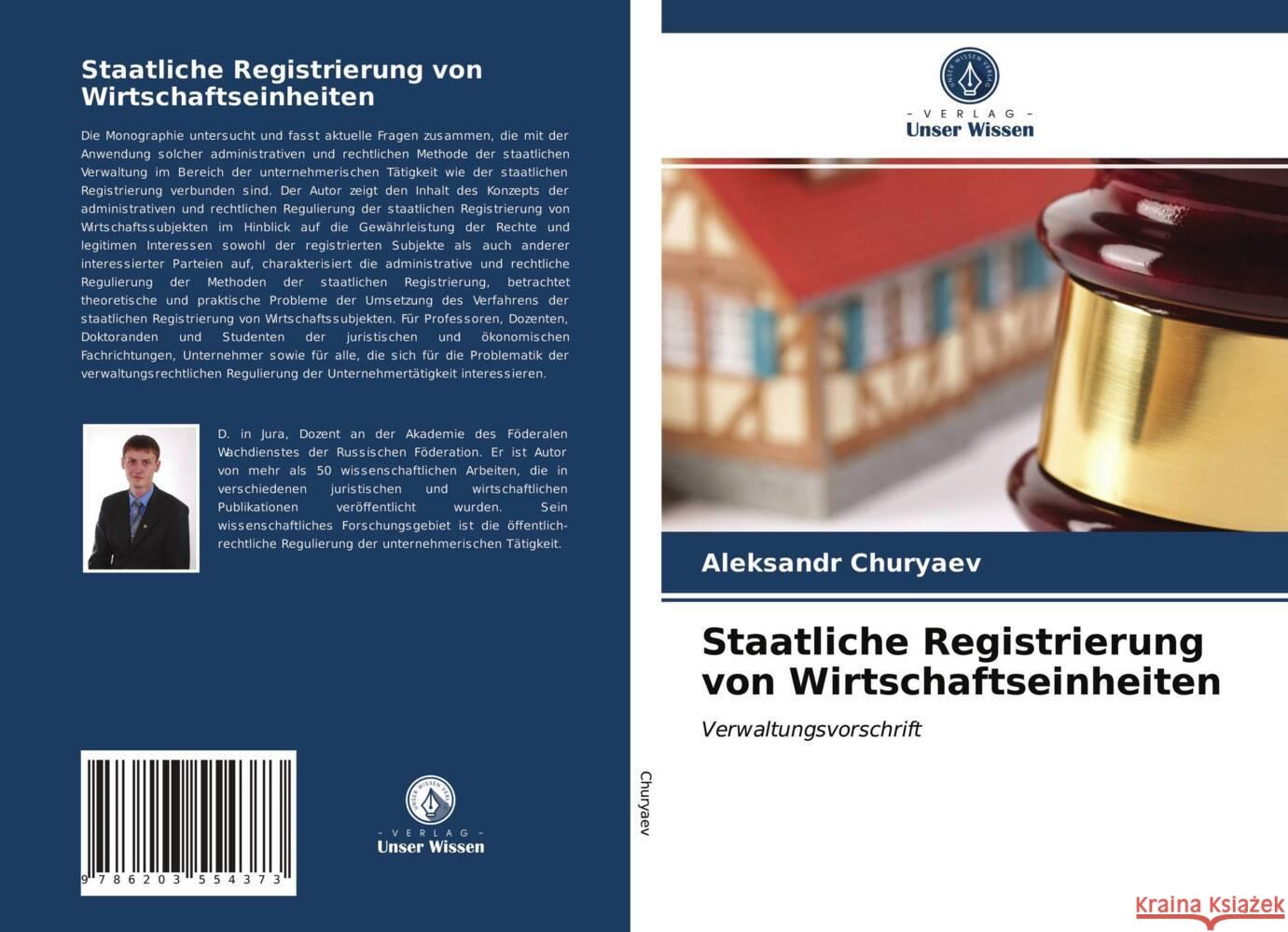 Staatliche Registrierung von Wirtschaftseinheiten Churyaev, Aleksandr 9786203554373