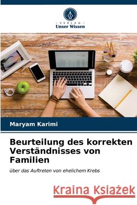 Beurteilung des korrekten Verständnisses von Familien Maryam Karimi 9786203650853