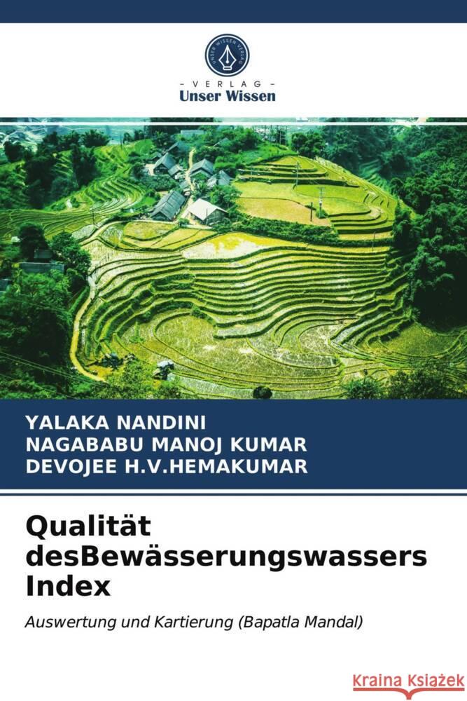 Qualität desBewässerungswassers Index NANDINI, YALAKA, MANOJ KUMAR, NAGABABU, H.V.HEMAKUMAR, DEVOJEE 9786203739091