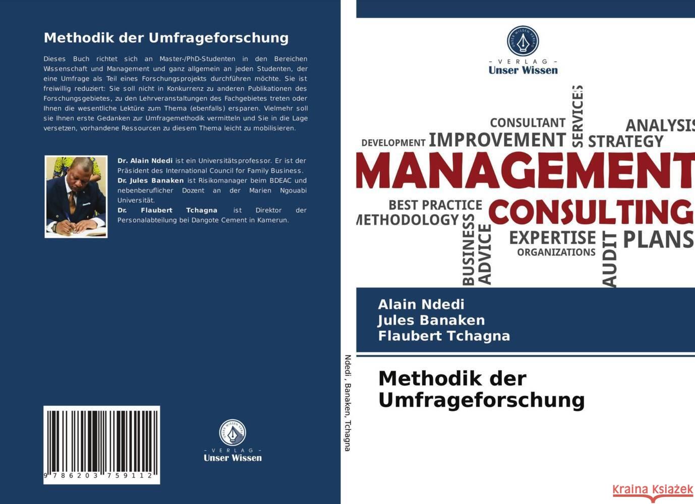 Methodik der Umfrageforschung Ndedi, Alain, Banaken, Jules, Tchagna, Flaubert 9786203759112 Verlag Unser Wissen