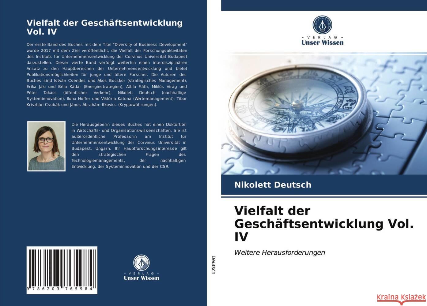 Vielfalt der Geschäftsentwicklung Vol. IV Deutsch, Nikolett 9786203765984