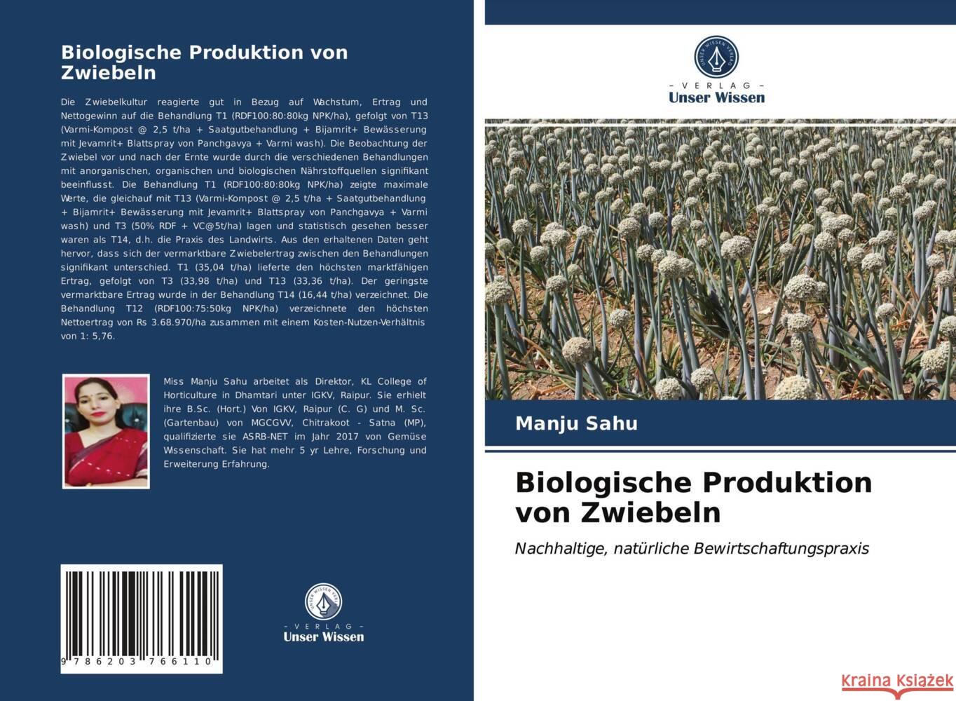 Biologische Produktion von Zwiebeln Sahu, Manju 9786203766110