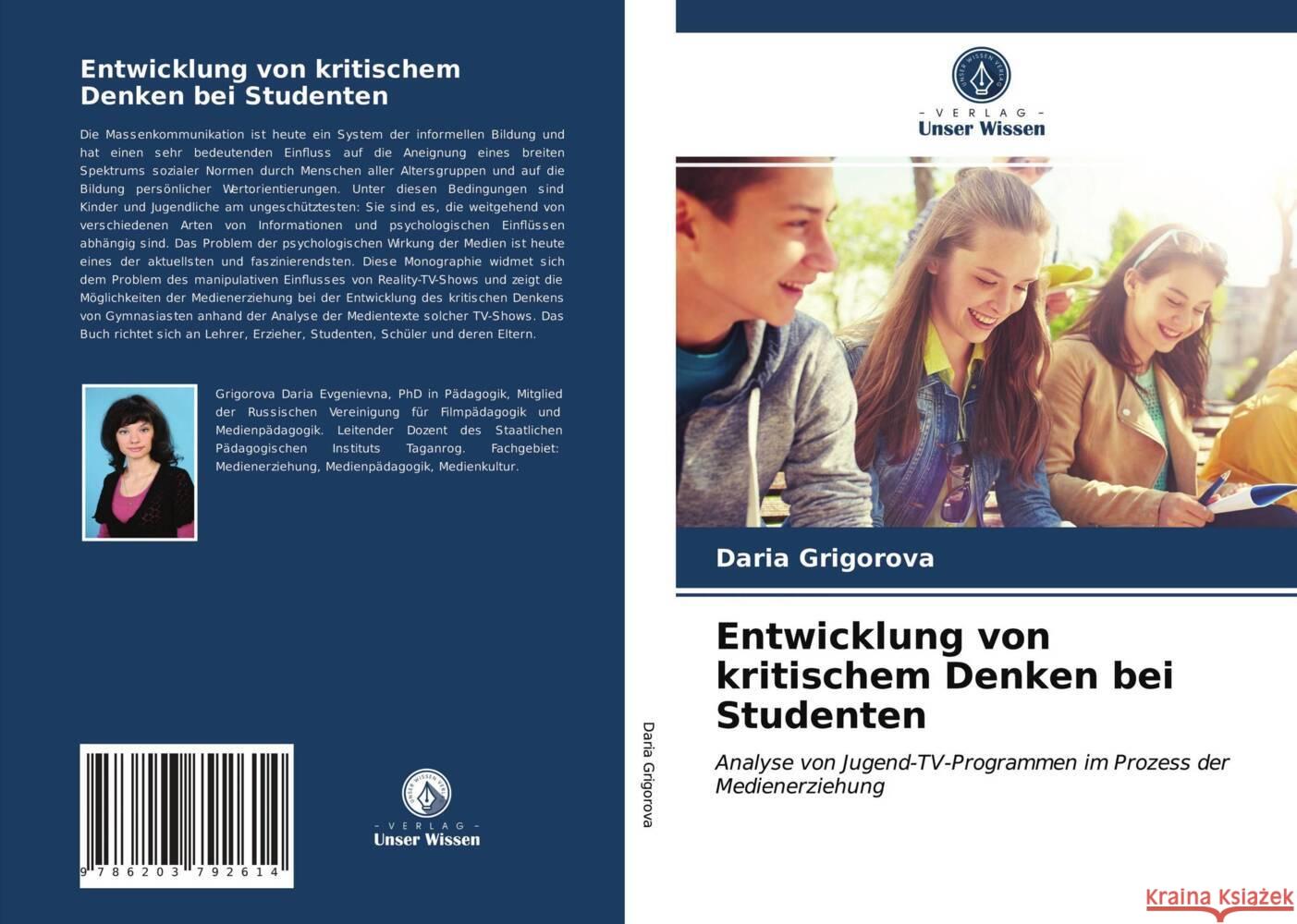 Entwicklung von kritischem Denken bei Studenten Grigorova, Daria 9786203792614